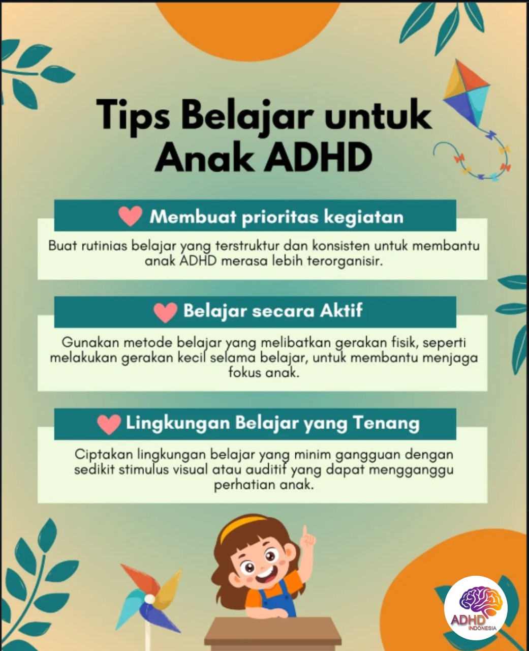 Strategi Belajar yang Cocok untuk Anak ADHD di Kabupaten Kepulauan Mentawai